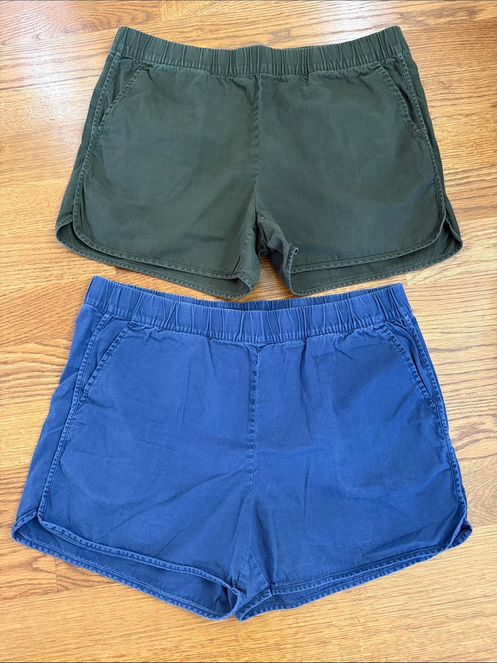 Banana Republic Pull On Shorts Bundle Navy Olive Green Casual Size L Set